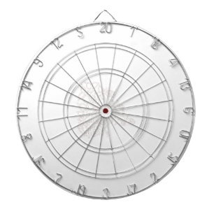 Pale Grey, Milk White, floral design Dartboard