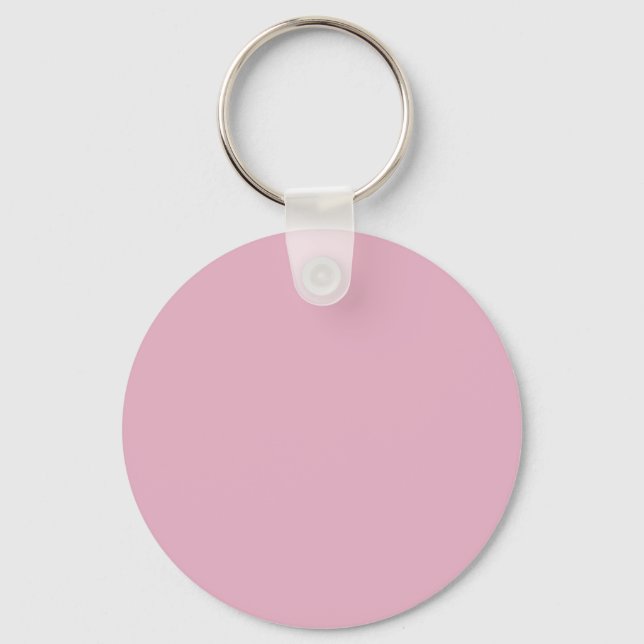 Pale Grey Raspberry E6B0C4 - Option to Add Name Key Ring (Front)