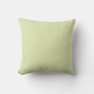 Pale Hops Green DFE6B0 Single Solid Colour Design Cushion