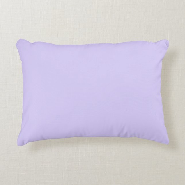 Pale Lavender Solid Colour Decorative Cushion (Front)