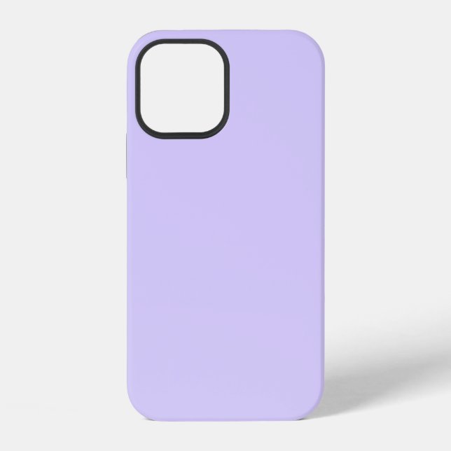 Pale Lavender Solid Colour iPhone Case (Back)