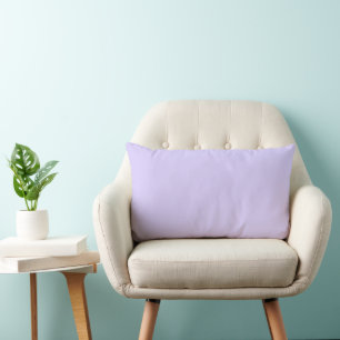 Pale Lavender Solid Colour Lumbar Cushion