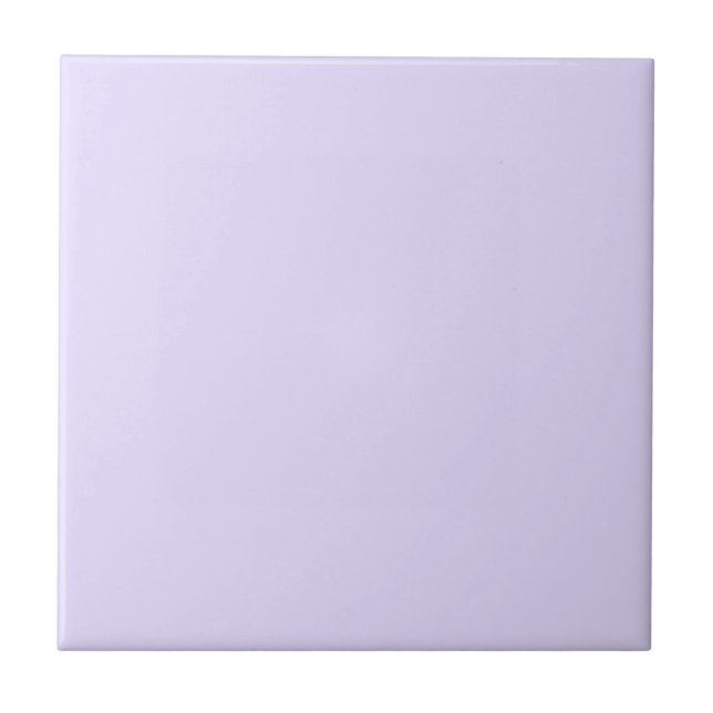Pale Lavender Violet Ceramic Tile (Front)