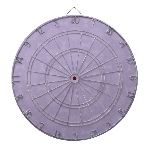 Pale Lilac Pattern Dartboard (Front)