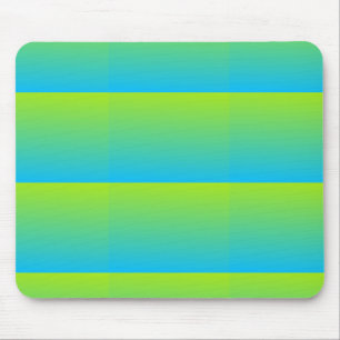 Pale Lime And Blue Two Tone Mouse Pad