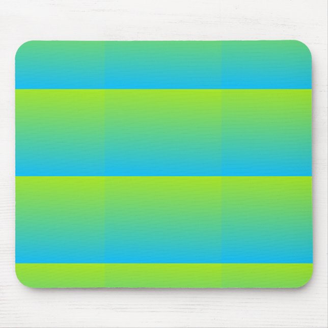 Pale Lime And Blue Two Tone Mouse Pad (Front)