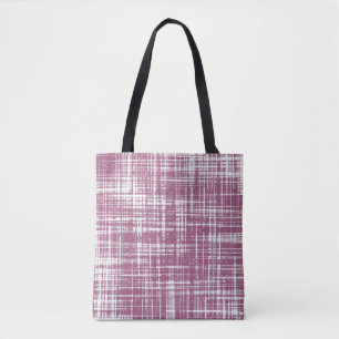 Pale Magenta Striped Tote Bag