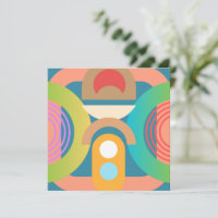 Pale Minimalist Abstract Geometric Shapes 