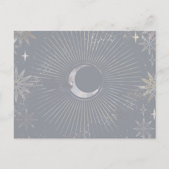 Pale Moon Burst  Postcard (Front)