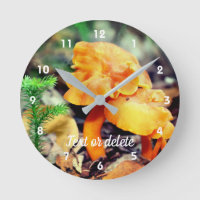Pale Orange Wild Mushrooms Personalised