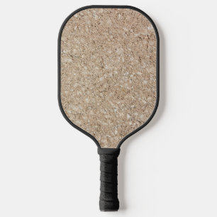 Pale Peachy Beige Cement Sidewalk Pickleball Paddle