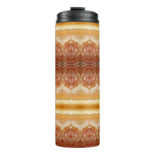 Pale Peachy Ikat 7 Thermal Tumbler