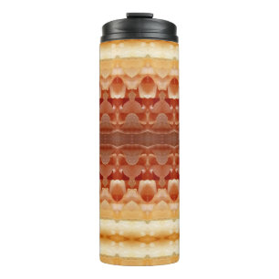 Pale Peachy Ikat 8 Thermal Tumbler