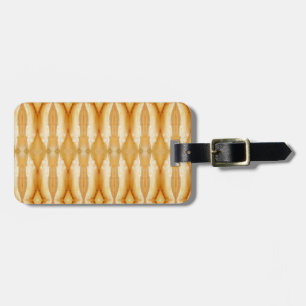 Pale Peachy Ikat Luggage Tag