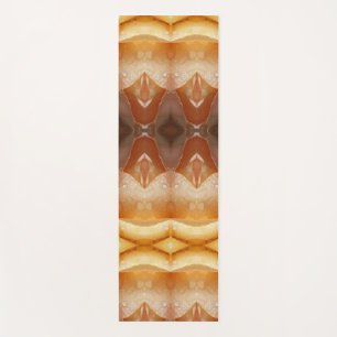 Pale Peachy Ikat Pouf Yoga Mat