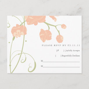 Pale Peachy Pink Orchids RSVP