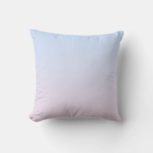 Pale Pink and Blue Gradient Background Cushion