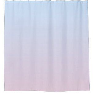 Pale Pink and Blue Gradient Background Shower Curtain