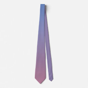 Pale pink and blue gradient ombre tie