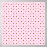 Pale pink and brown heart pattern.