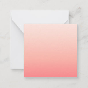 Pale pink and peach gradient card