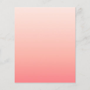 Pale pink and peach gradient flyer