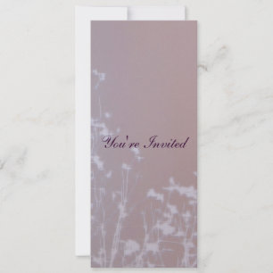 Pale Pink and Purple Invitation