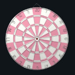 Pale Pink And White Dartboard<br><div class="desc">Pale Pink And White Dart Board</div>