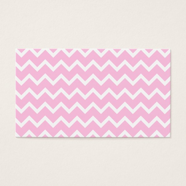 Pale Pink and White Zigzag Pattern. (Front)