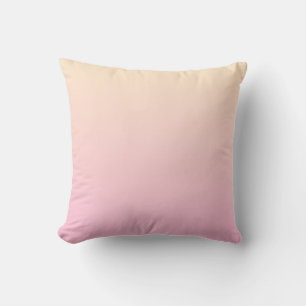 Pale pink and yellow gradient background cushion