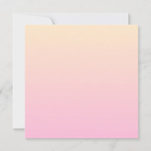 Pale pink and yellow gradient background invitation