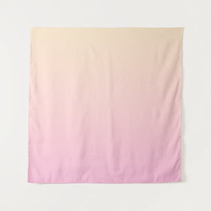 Pale pink and yellow gradient background tapestry