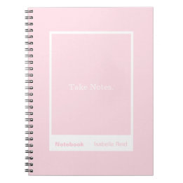 Pale Pink Block Quote Classic Notebook