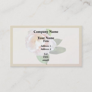 Pale Pink Camellia Business Card