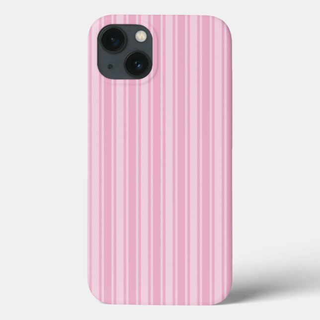Pale pink candy stripes Case-Mate iPhone case (Back)