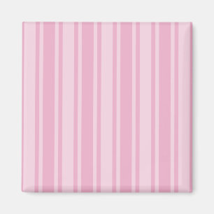 Pale pink candy stripes magnet