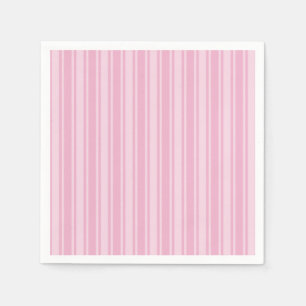Pale pink candy stripes napkin