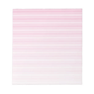 Pale pink candy stripes notepad