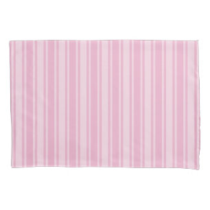 Pale pink candy stripes pillowcase