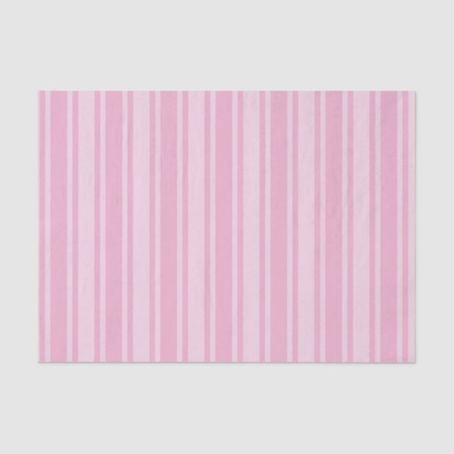 Pale pink candy stripes tissue paper (Front)