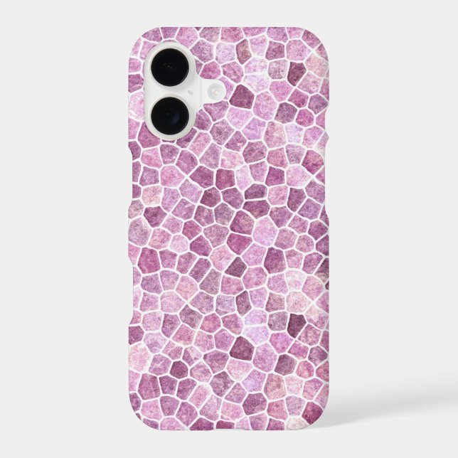 Pale Pink Cobbled Patchwork Terrazo Pattern (Back)