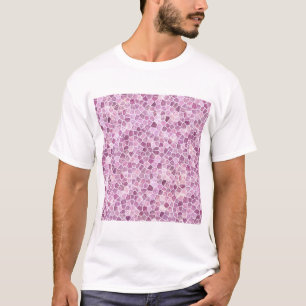 Pale Pink Cobbled Patchwork Terrazo Pattern T-Shirt