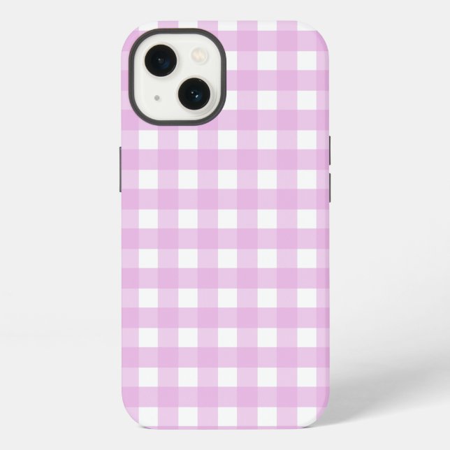 Pale pink gingham Case-Mate iPhone case (Back)