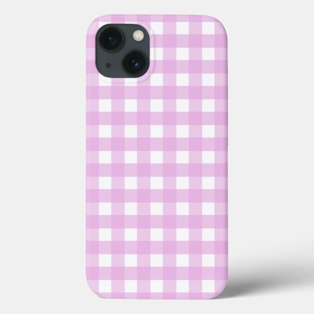 Pale pink gingham Case-Mate iPhone case (Back)