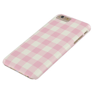Pale Pink Gingham iPhone 6 Plus Case