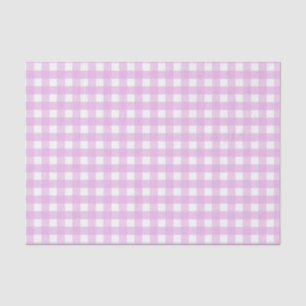 Pale pink gingham tissue paper