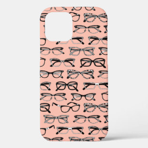 Pale Pink Glasses, Eyeglasses, Eyewear iPhone 12 Case