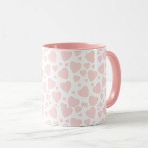 Pale Pink Hearts Mug