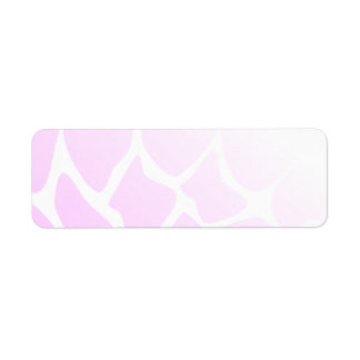 Pale Pink Pattern. Return Address Label