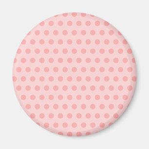 Pale Pink Polka Dots Magnet